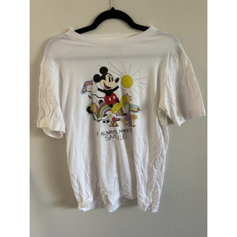 UNIQLO DISNEY WHITE MICKEY ART UT JEREMYVILLE‎ SHORT-SLEEVE GRAPHIC T-SHIRT M